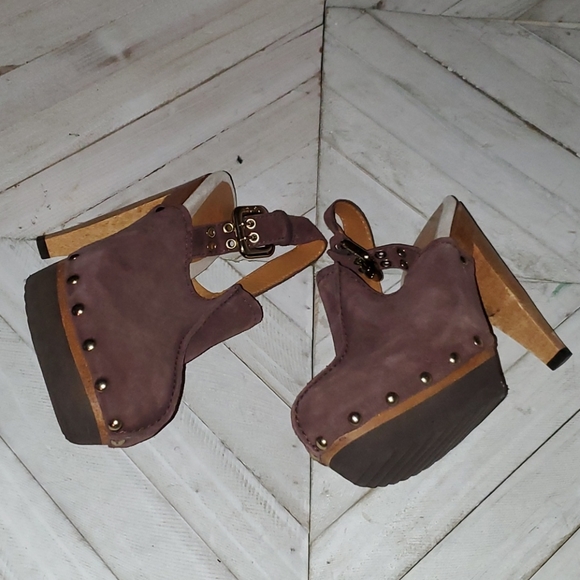 Kors Michael Kors S. 7 M Brown Suede Studded Design - Picture 3 of 8